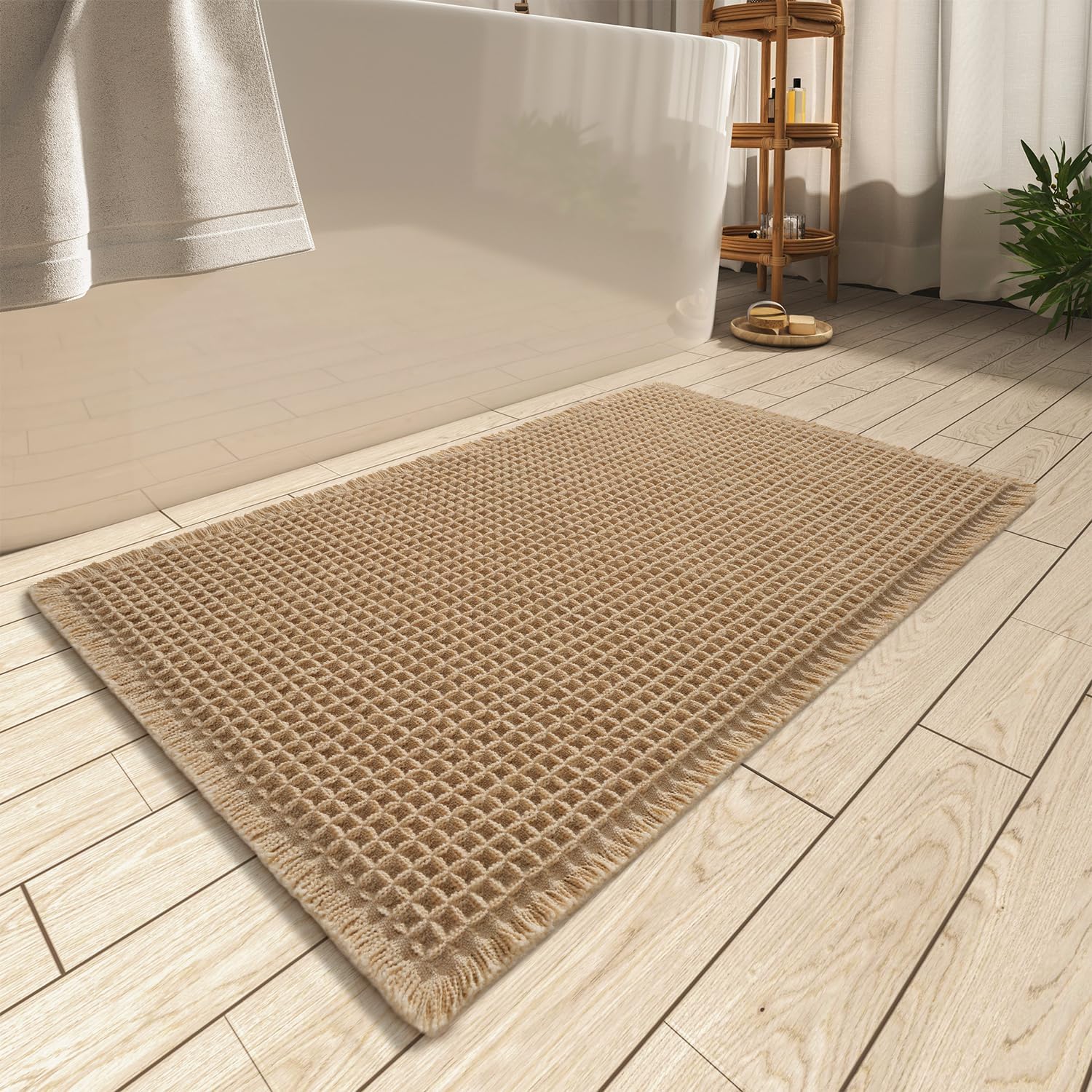 Close-up of AMOAMI waffle texture showing 3D grip pattern and HMA backing